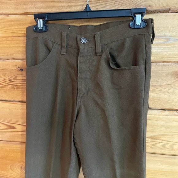 Levi's Vintage 60s / 70s STA-PREST Dark Brown High Rise Pants - Picture 7 of 12